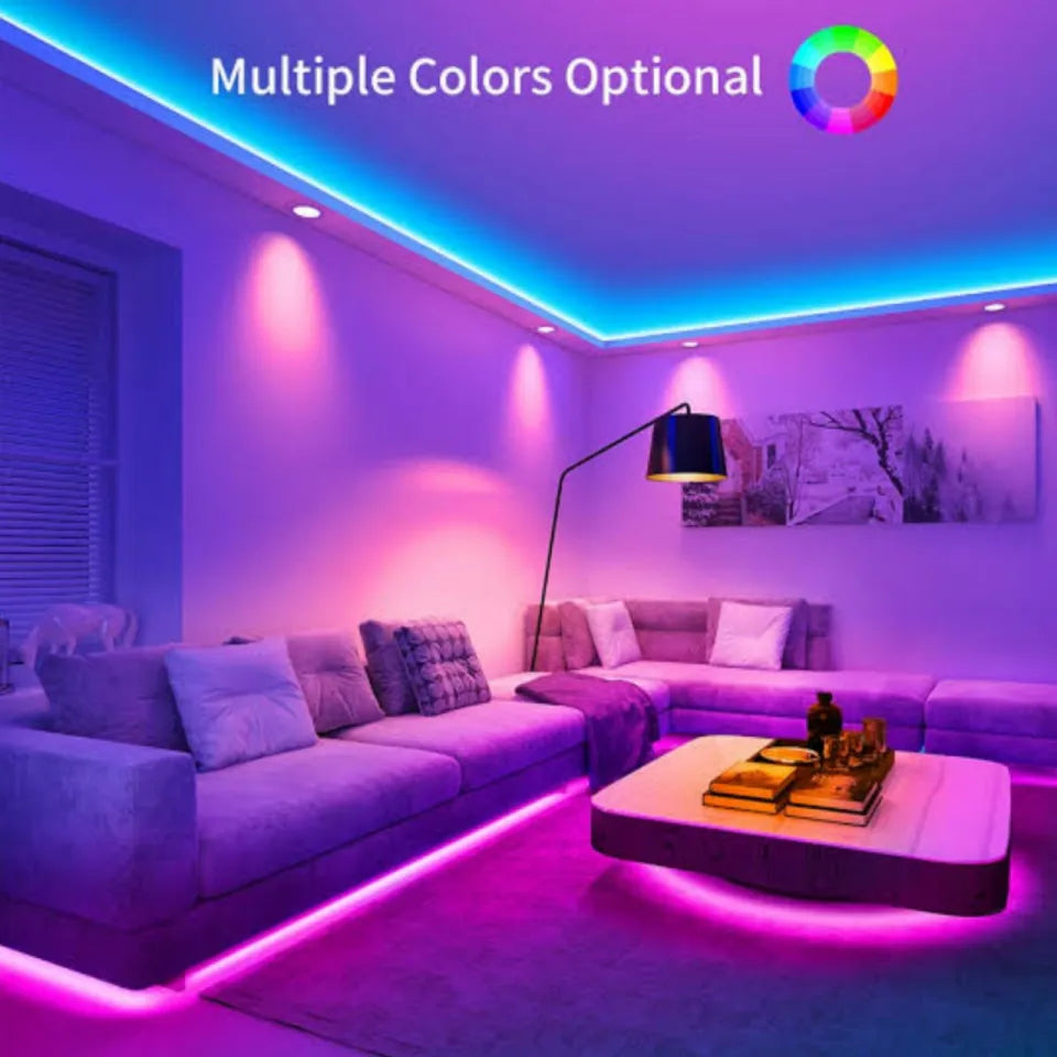RGB LED Rope Lights – Remote & App Control